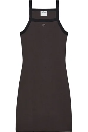 Courrèges Minikleid mit Kontrastbesatz