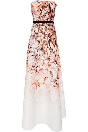 Saiid Kobeisy Neopren-Abendkleid mit blumigem Print