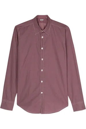 CANALI Geometrisch gemustertes Hemd