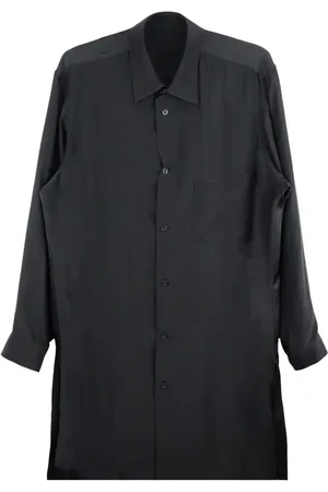 YOHJI YAMAMOTO Seidenhemd mit Illustrations-Print