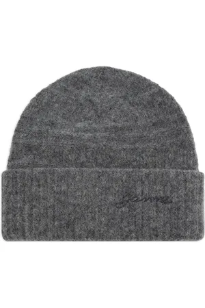 Ganni Beanie mit Logo-Stickerei