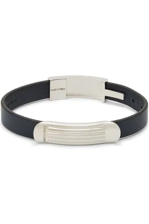 Salvatore Ferragamo Lederarmband mit Logo-Gravur