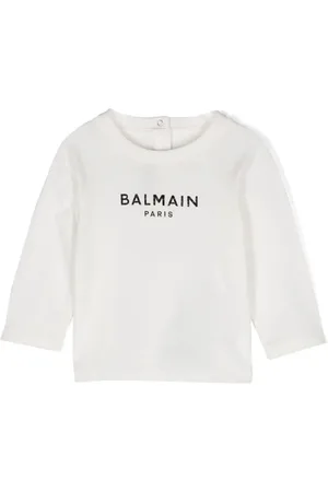 Balmain T-Shirt mit vorstehendem Logo