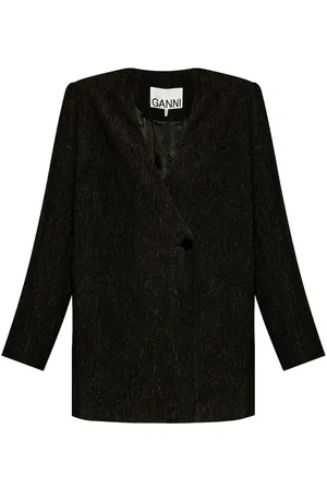 Ganni Jacke ohne Kragen