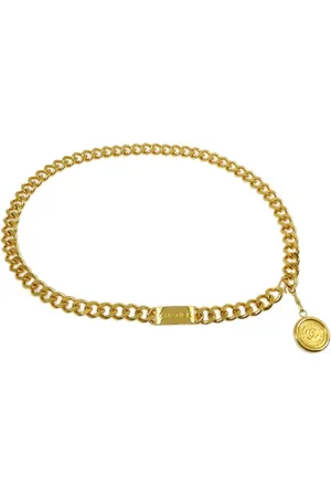 CHANEL 1990-2000 Kettengürtel mit Logo