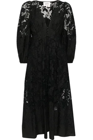 Marchesa Notte Jessamine Midikleid aus Guipure-Spitze