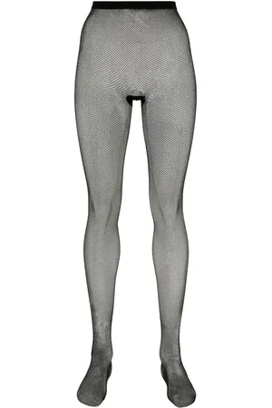 MAISON CLOSE Strumpfhose aus Mesh mit Lurex-Detail