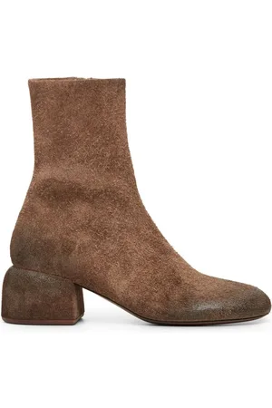MARSÈLL Wildlederstiefel mit runder Kappe