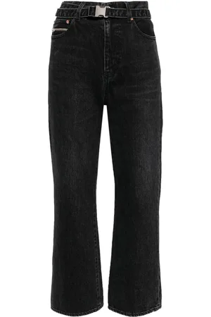 SACAI Straight-Leg-Jeans mit Gürtel