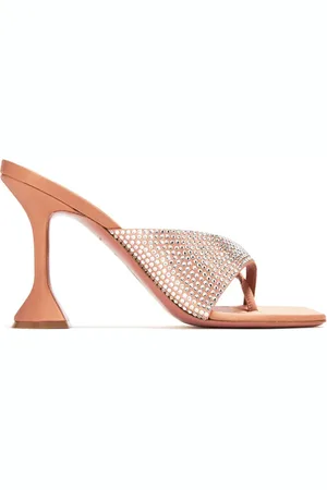 Amina Muaddi Shiona Sandalen mit Kristallen 95mm