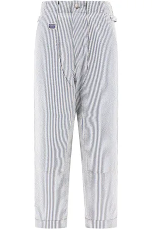 KAPITAL Soccer Stripe Lumber Seersucker-Hose
