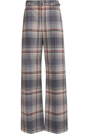 Marni Karierte Hose mit Gürtel