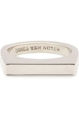 DRIES VAN NOTEN Siegelring mit Logo-Gravur