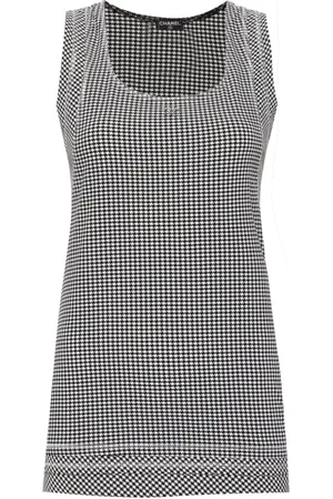 CHANEL 2008 Tanktop mit Hahnentrittmuster