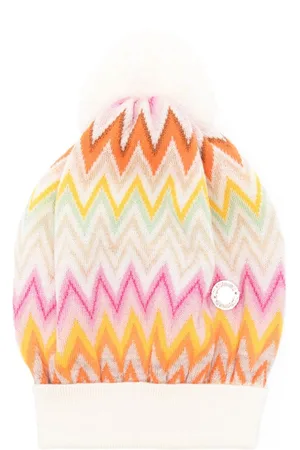 Missoni Beanie mit Zickzackmuster