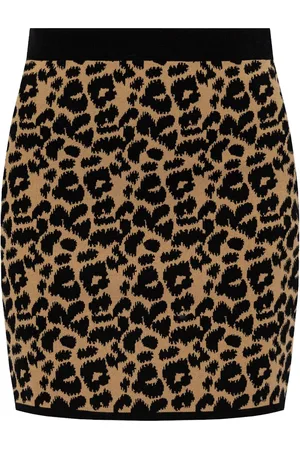 Max Mara Rock mit Leoparden-Print