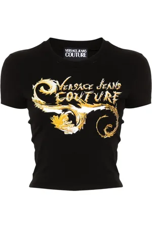 VERSACE Chromo Couture Cropped-T-Shirt