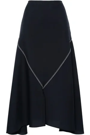 Marni Asymmetrischer Midirock mit hohem Bund