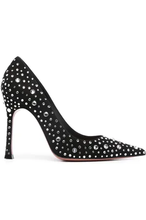 Amina Muaddi Elsa Pumps aus Wildleder 110mm
