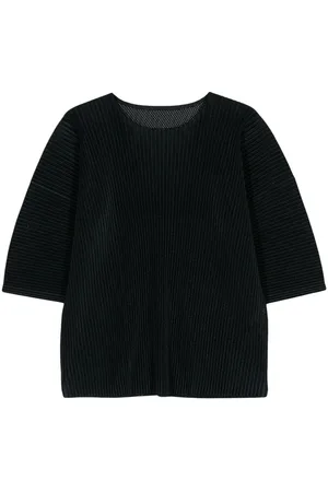 Issey Miyake Light Mesh T-Shirt mit plissiertem Effekt