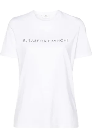 Elisabetta Franchi T-Shirt mit Strassverzierung