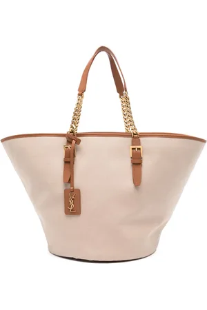 Saint Laurent Canvas-Shopper mit Cassandre-Anhänger