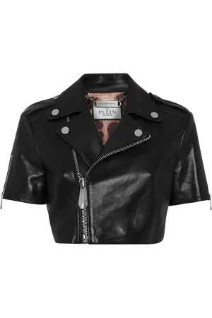 Philipp Plein Cropped-Bikerjacke