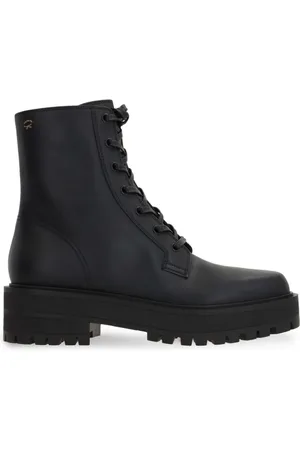 Gianvito Rossi Stiefel mit Logo-Stickerei