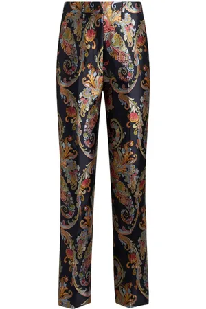 Etro Cropped-Hose mit Jacquardmuster