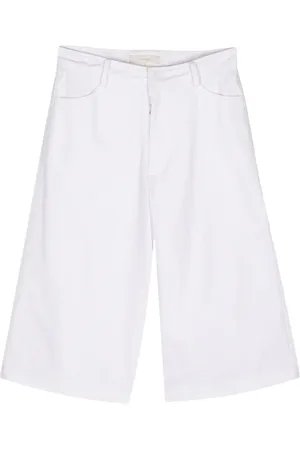 FAITHFULL THE BRAND Canvas-Shorts mit weitem Bein