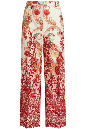 Etro Bestickte Hose mit Paisley-Print