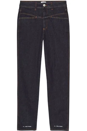 Closed Pedal Pusher Tapered-Jeans