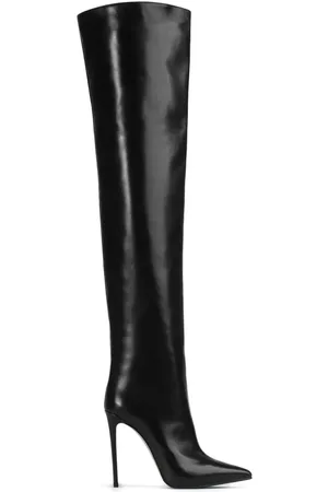 LE SILLA Eva Overknee-Stiefel aus Leder 120mm