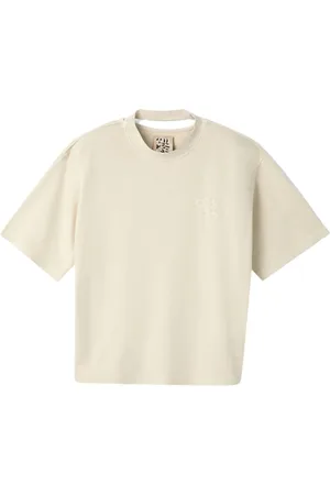Camper T-Shirt mit Logo-Stickerei
