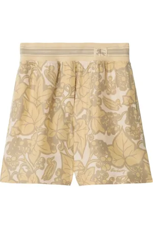 Burberry Seidenshorts mit botanischem Print