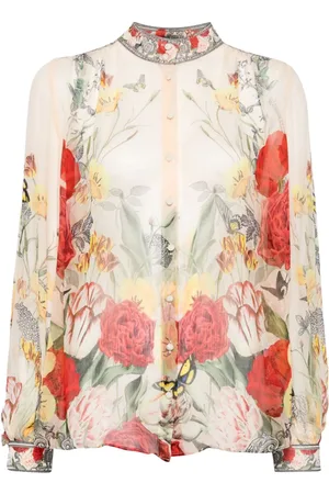 Camilla Oberteil mit Blumen-Print