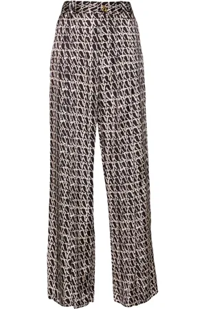 AERON Wellen Palazzohose mit abstraktem Print