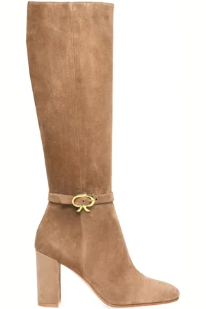 Gianvito Rossi Ribbon Dumont Wildlederstiefel 85mm