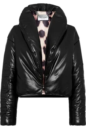 Philipp Plein Skull & Bones Bikerjacke aus Leder
