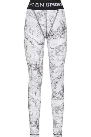 Philipp Plein High-Waist-Leggings mit Print