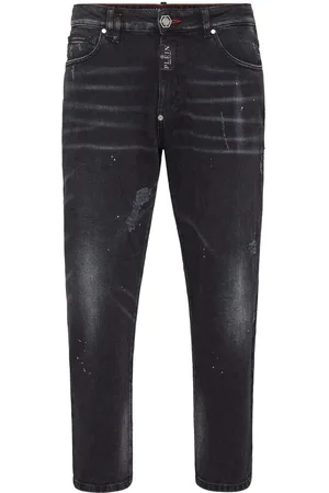Philipp Plein Gerade Jeans im Distressed-Look
