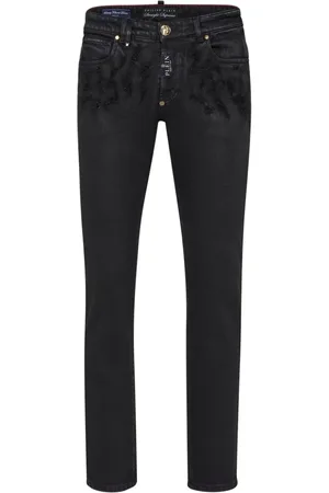 Philipp Plein Gerade Jeans mit Distressed-Detail