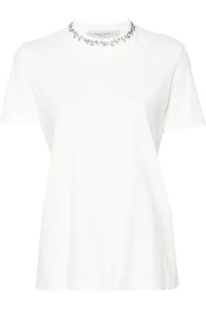 Golden Goose T-Shirt mit Strassverzierung