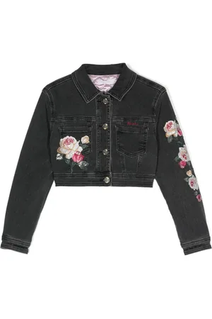 MONNALISA Jeansjacke mit Rosenapplikation