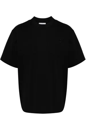 SACAI T-Shirt mit Logo-Stickerei