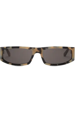 Courrèges Eckige Sonnenbrille in Schildpattoptik