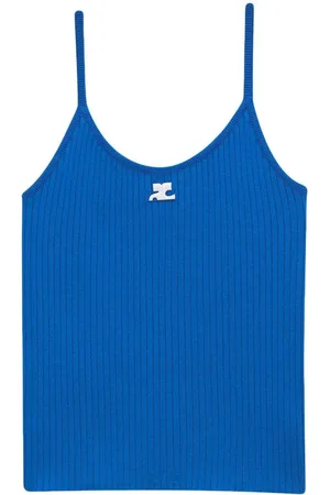 Courrèges Tanktop aus geripptem Strick