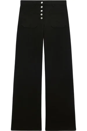 Courrèges Tief sitzende Wide-Leg-Jeans
