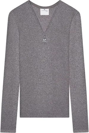 Courrèges T-Shirt mit 90er-Print