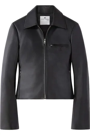 Courrèges Lederjacke mit Reißverschluss